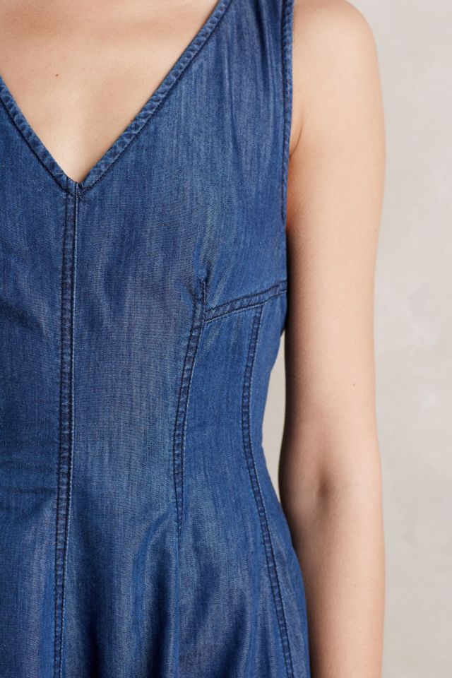 Seamed Denim Dress #2