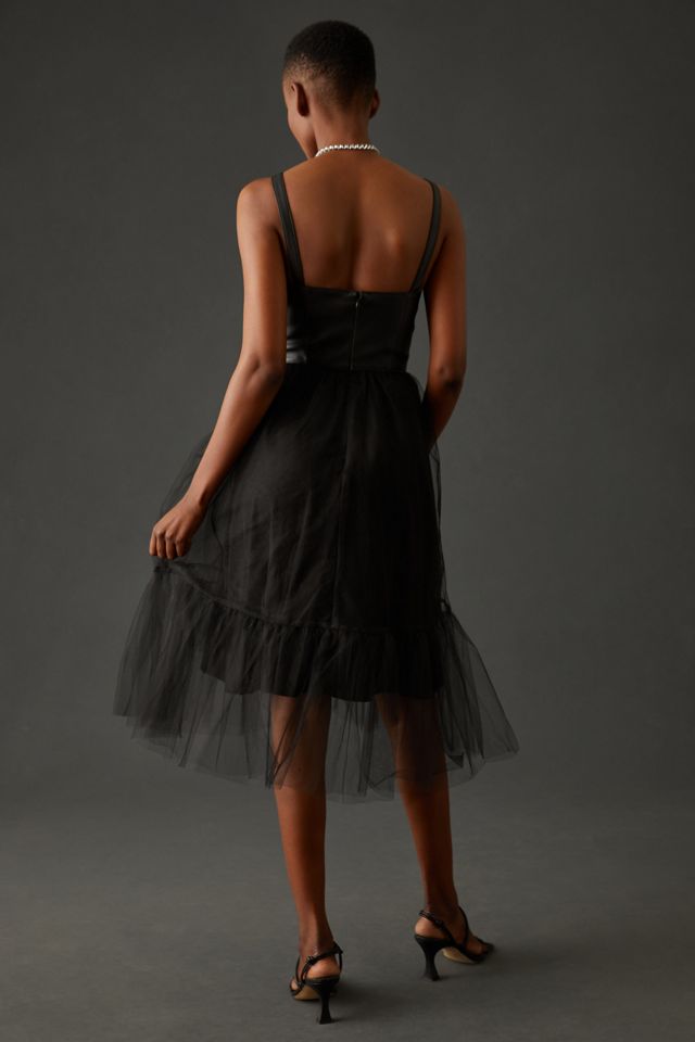 By Anthropologie Faux Leather Dress #1
