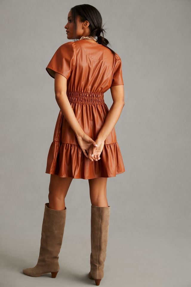 The Somerset Mini Dress: Faux Leather Edition #1