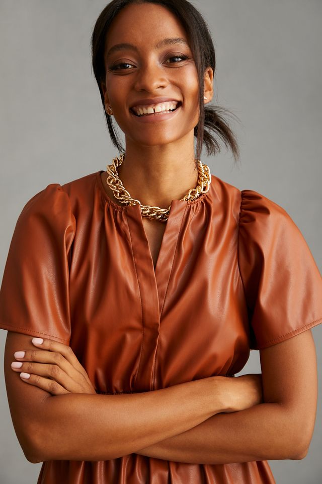 The Somerset Mini Dress: Faux Leather Edition #2