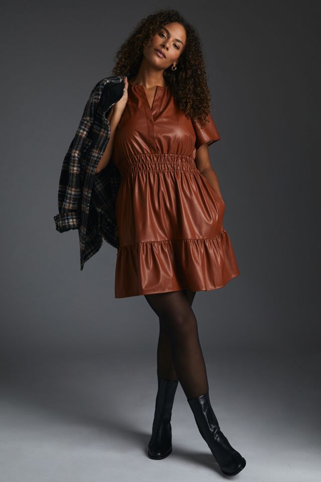 The Somerset Mini Dress: Faux Leather Edition #4