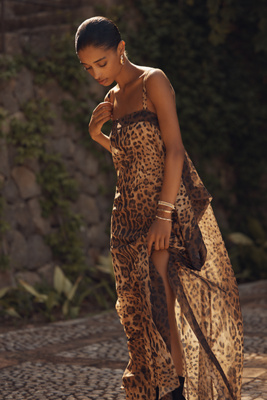 Katie May Carmella Bare Fluttery Maxi Dress In Burgundy