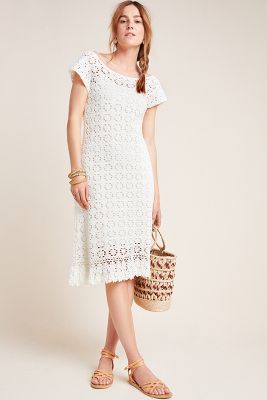 anthropologie crochet dress