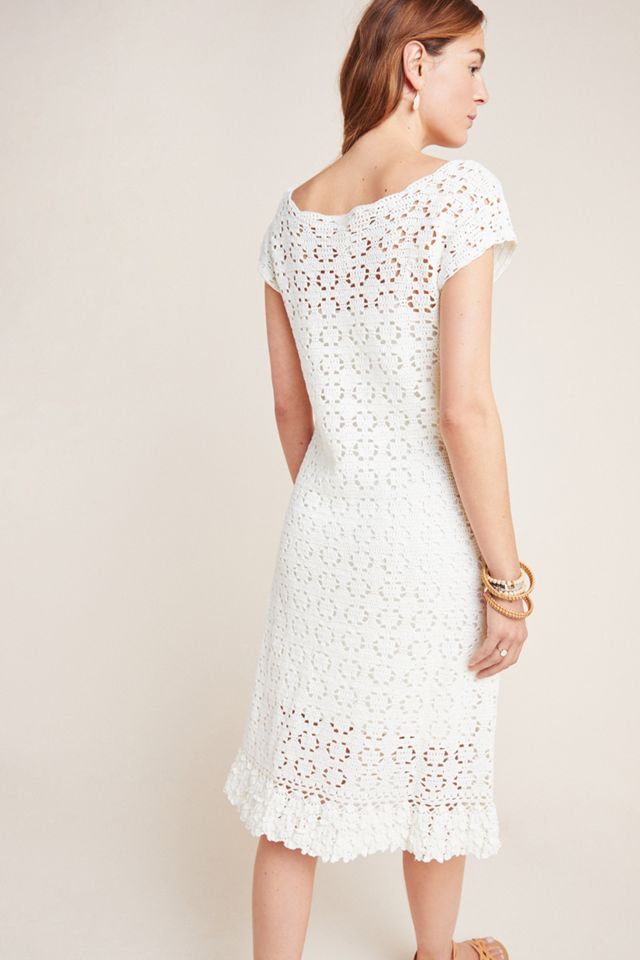 Brittania Crochet Midi Dress #1