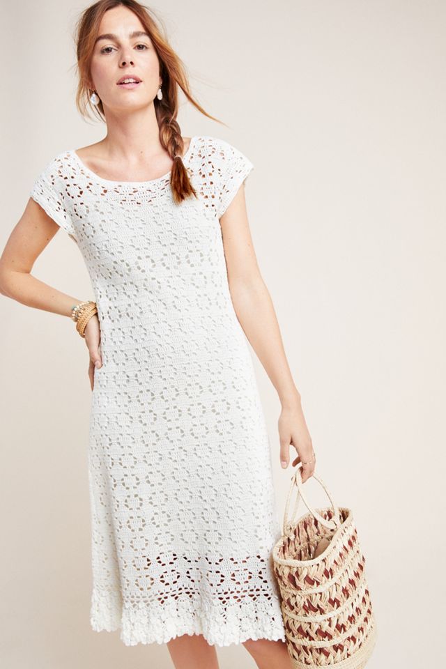 Brittania Crochet Midi Dress #3
