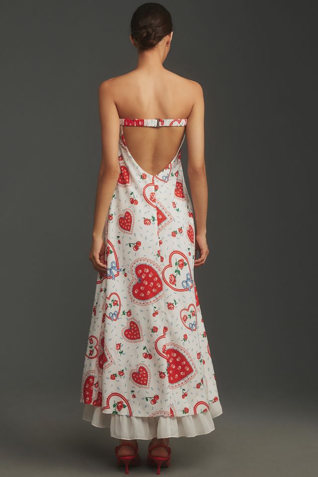 For Love & Lemons Daisy Mae Strapless Midi Dress #1