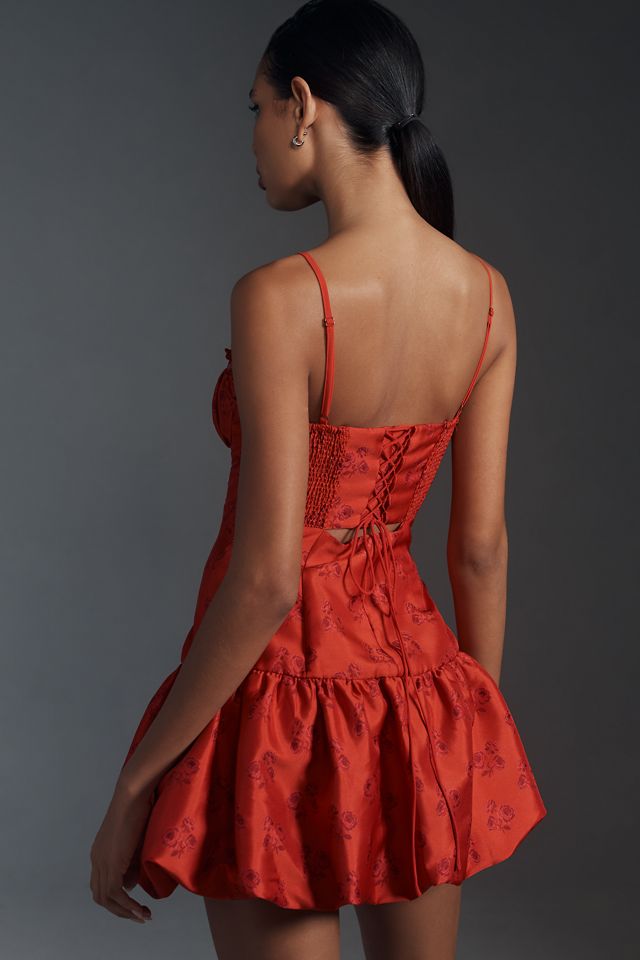 knee length dresses for ladies Annika Mini Dress Cherry Red