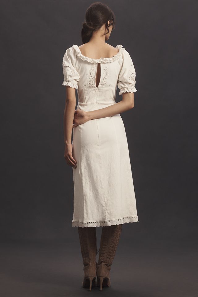 For Love & Lemons Adelie Short-Sleeve Maxi Dress | Anthropologie