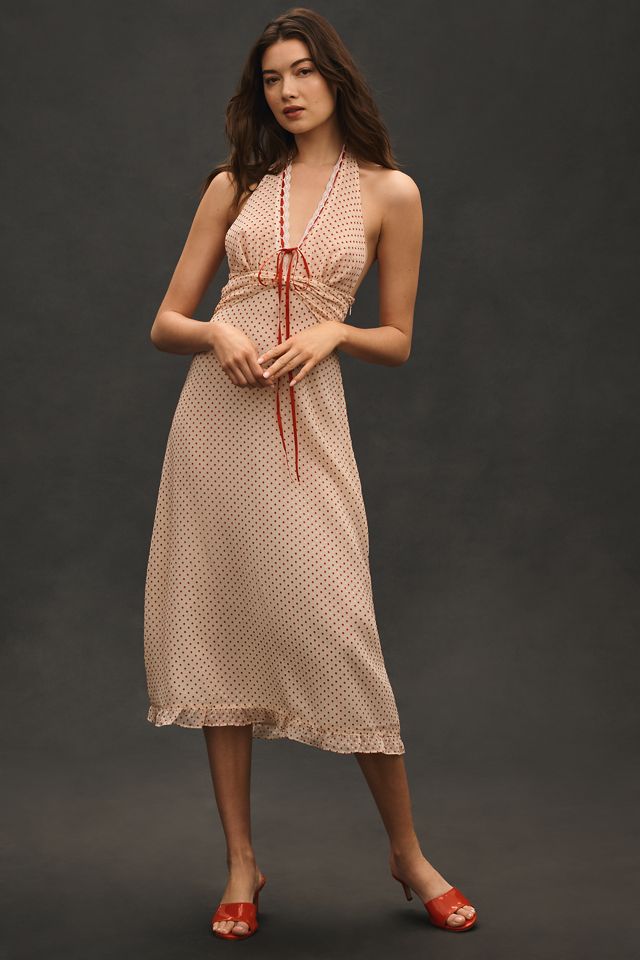 For Love & Lemons Halter Midi Dress #1