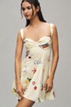 For Love & Lemons Ciao Underwire Slip Mini Dress