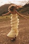 For Love & Lemons Debby Tiered Ruffle Midi Dress