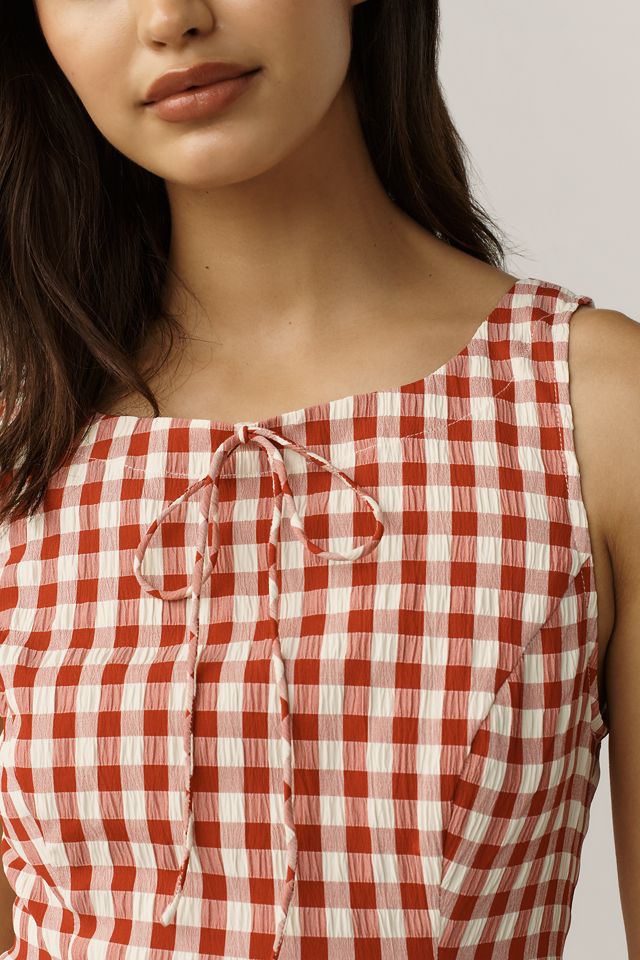 For Love & Lemons Pleated Gingham Mini Dress #2