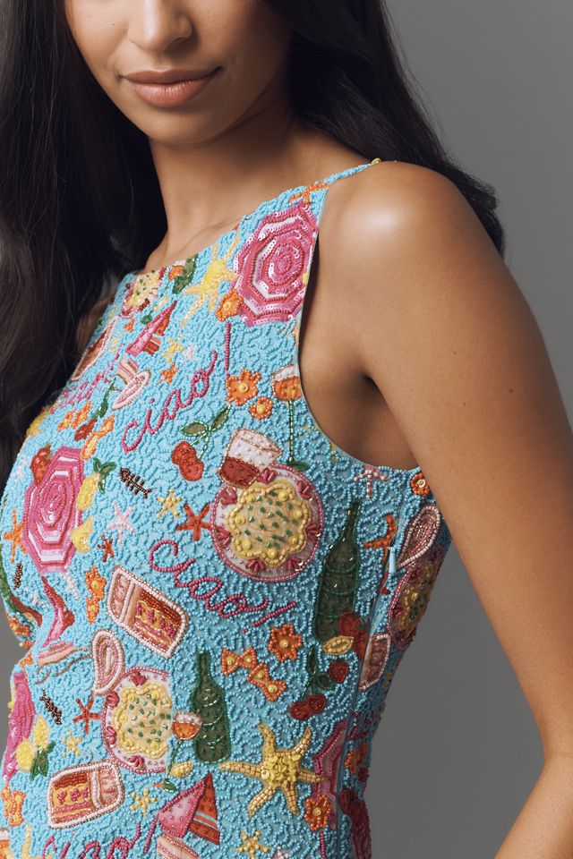 For Love & Lemons Ciao Beaded Mini Dress #3