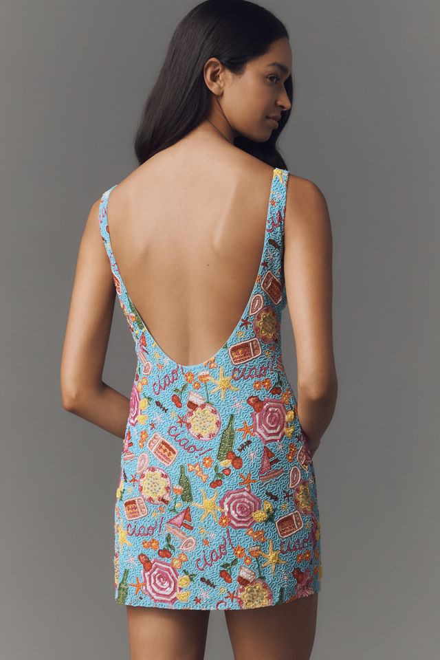 For Love & Lemons Ciao Beaded Mini Dress #4