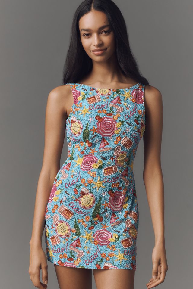 For Love & Lemons Ciao Beaded Mini Dress #1
