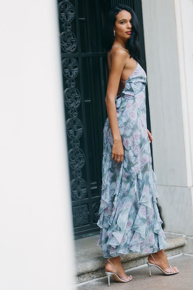 For Love & Lemons Elea Ruffle Maxi Dress #2