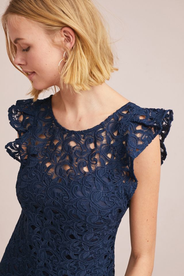 Elsie Flutter-Sleeve Dress #1