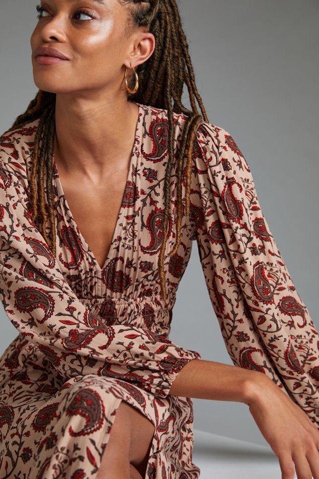 Lusana Puff-Sleeved Maxi Dress #1