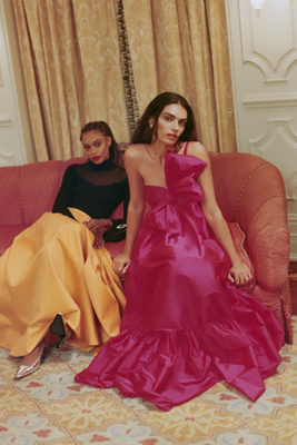knee length dresses for ladies PUT A BOW ON IT SATIN MAXI DRESS IN BLACK – AKIRA main image 1