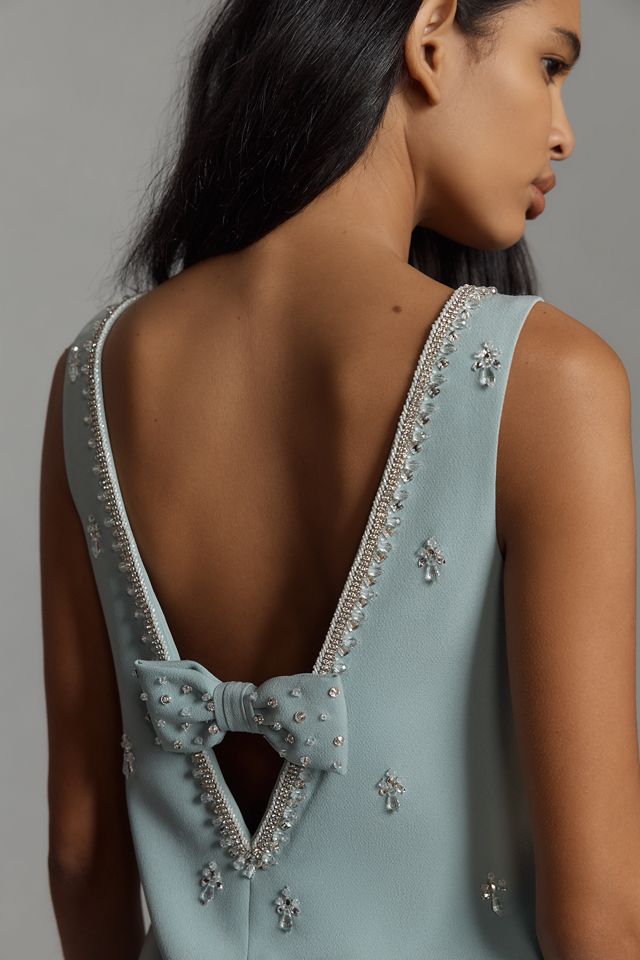 Atsu Crystal-Embellished Bow Mini Dress #2