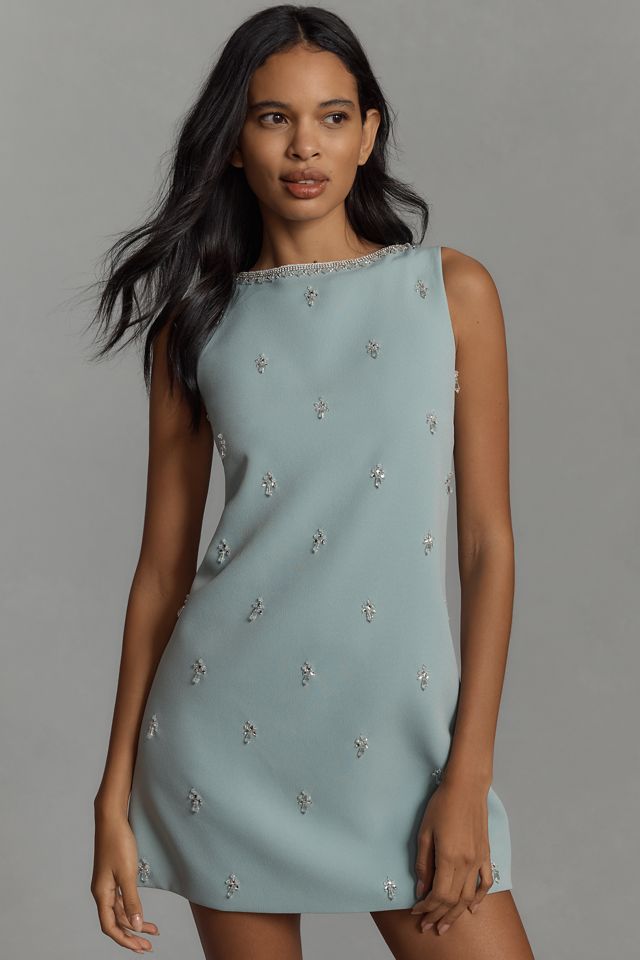 Atsu Crystal-Embellished Bow Mini Dress #1