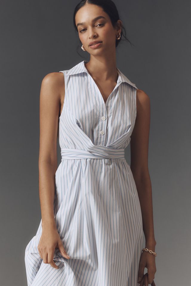 Derek Lam 10 Crosby Shanaya Sleeveless Shirt Dress
