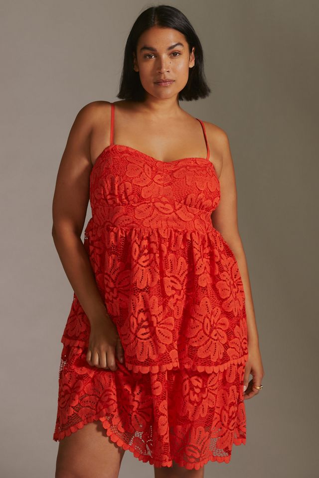 Maeve Strapless Lace Mini Dress #7