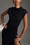 The Maya Ruched Cowl-Neck Dress #2