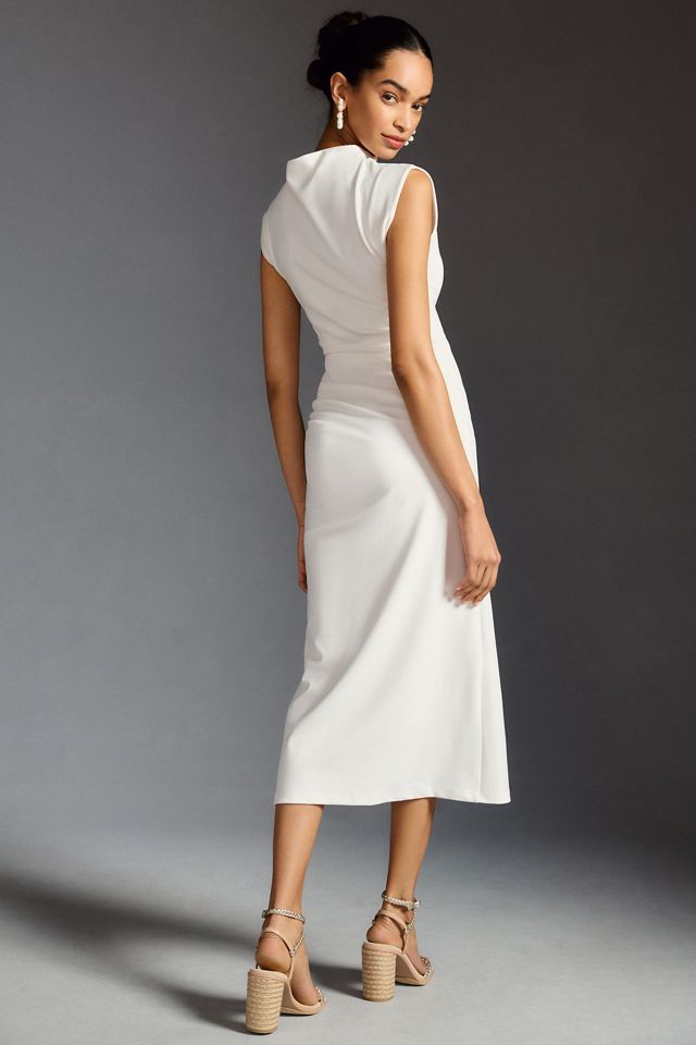 The Maya Ruched Cowl-Neck Dress #2