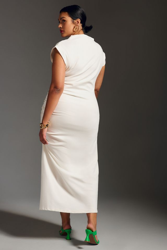 The Maya Ruched Cowl-Neck Dress #6