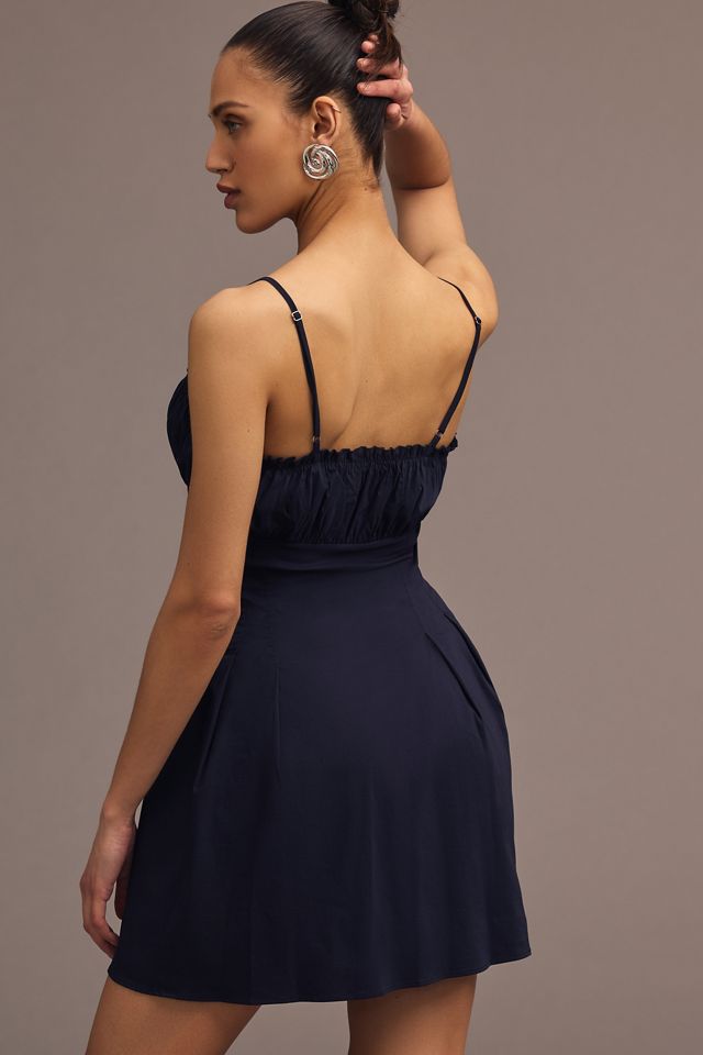 Maeve Ruched Pleated Flare Dress #2