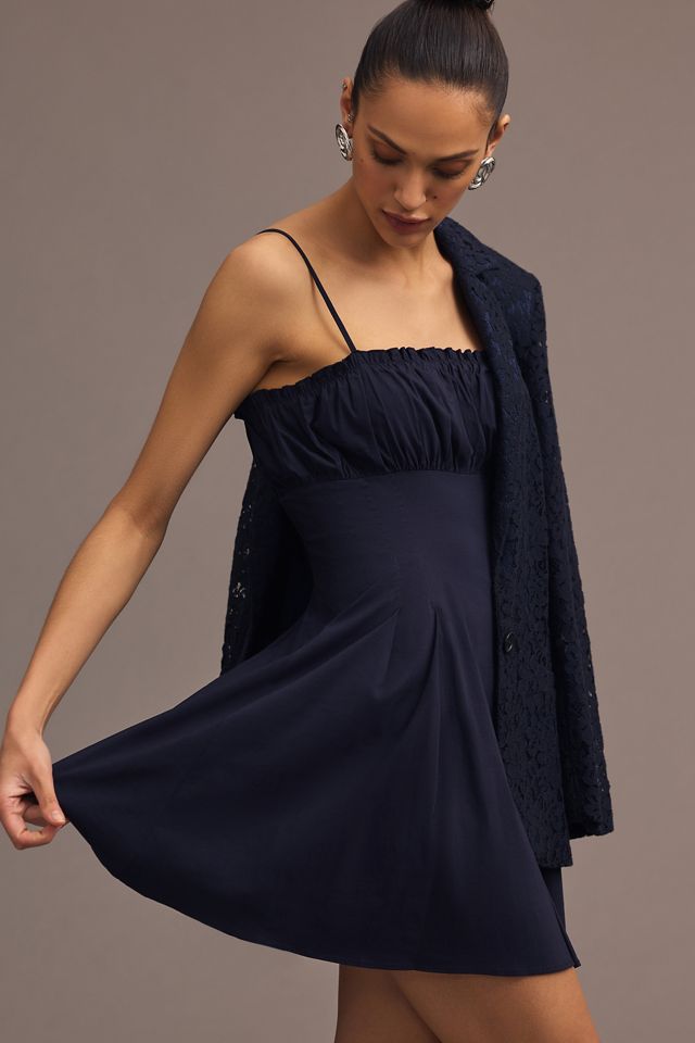 Maeve Ruched Pleated Flare Dress #3