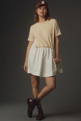 Pilcro Mockable Short-Sleeve Sweatshirt Mini Dress