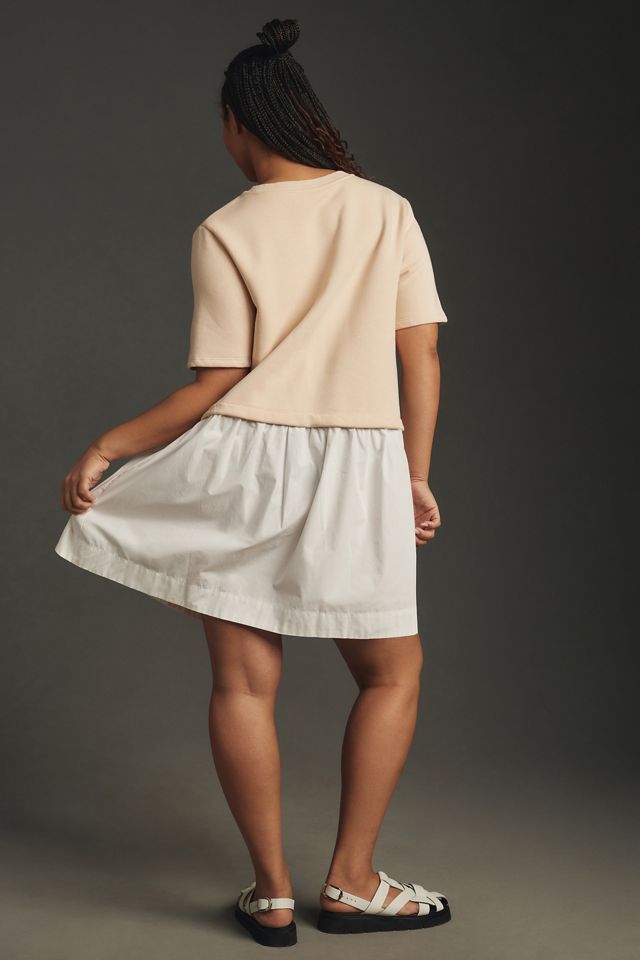 Pilcro Short-Sleeve Sweatshirt Twofer Mini Dress #4