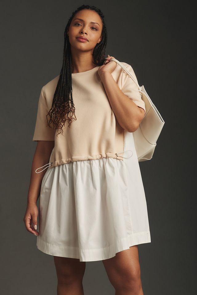 Pilcro Short-Sleeve Sweatshirt Twofer Mini Dress #3