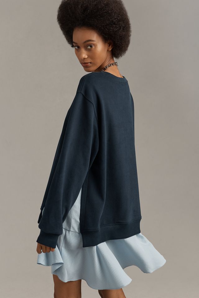 Maeve Long-Sleeve Twofer Mini Dress #2