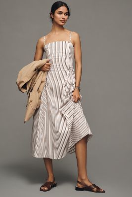 Maeve Sleeveless Fitted A-line Midi Dress