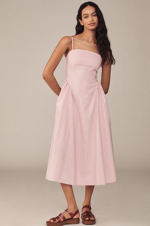 Maeve Sleeveless Fitted A-Line Midi Dress
