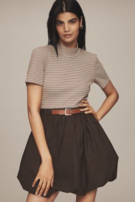 Maeve Belted Twofer Bubble Mini Dress