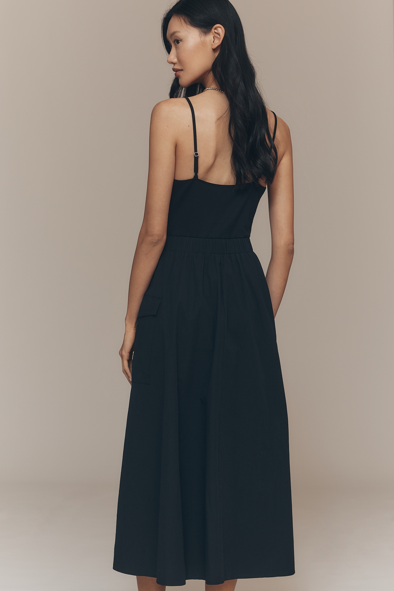 By Anthropologie Cargo A-Line Midi Dress