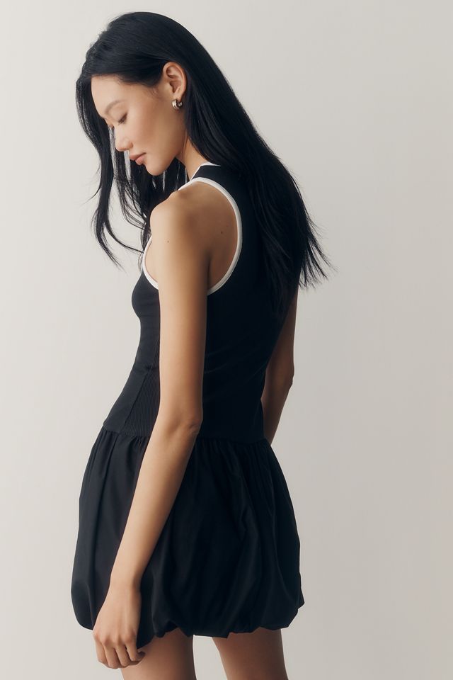 Maeve Twofer Piped Mini Dress #3
