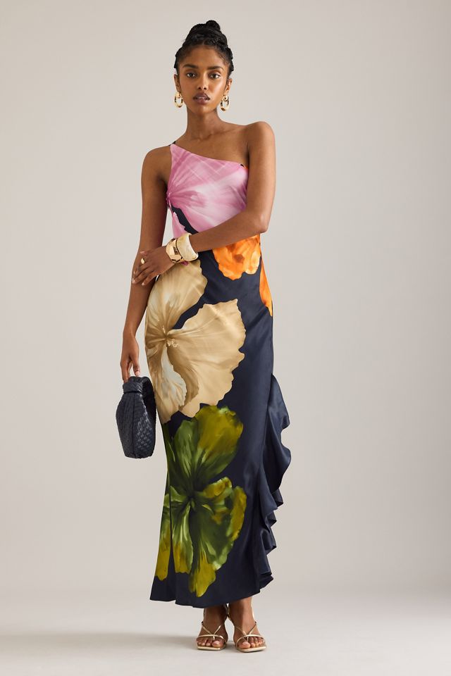 Robe Longue Asymétrique Lucinda By Anthropologie