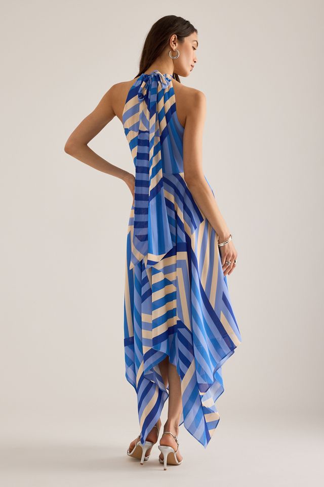 Abito Lungo con Allacciatura al Collo a Righe Marni By Anthropologie #5