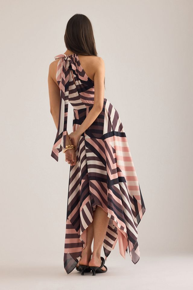 By Anthropologie Marni Stripe Halter Maxi Dress #1