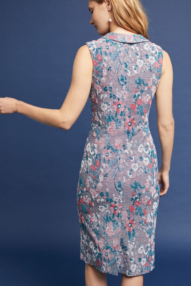 Sleeveless Jacquard Dress #3