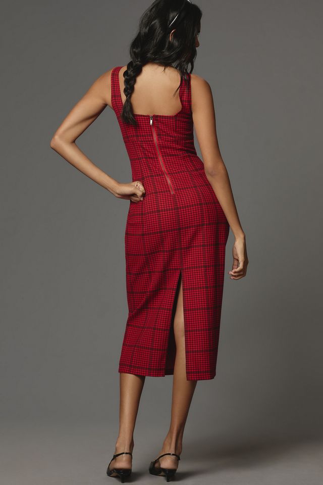 Pilcro Bombshell Slim Tweed Midi Dress #1