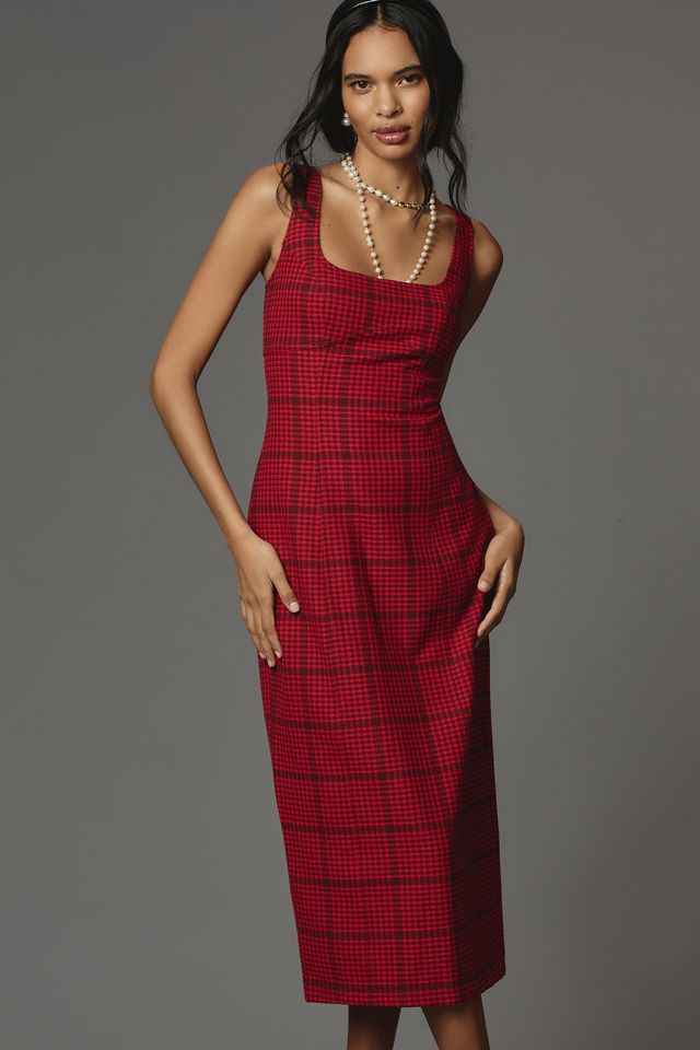Pilcro Bombshell Slim Tweed Midi Dress #2