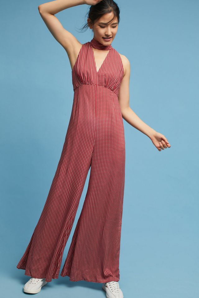 Farida Mock Neck Jumpsuit | Anthropologie
