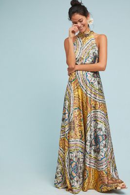 evening party maxi dresses Evening Party Dress Plus Size Women A-Line Empire Waist Chiffon