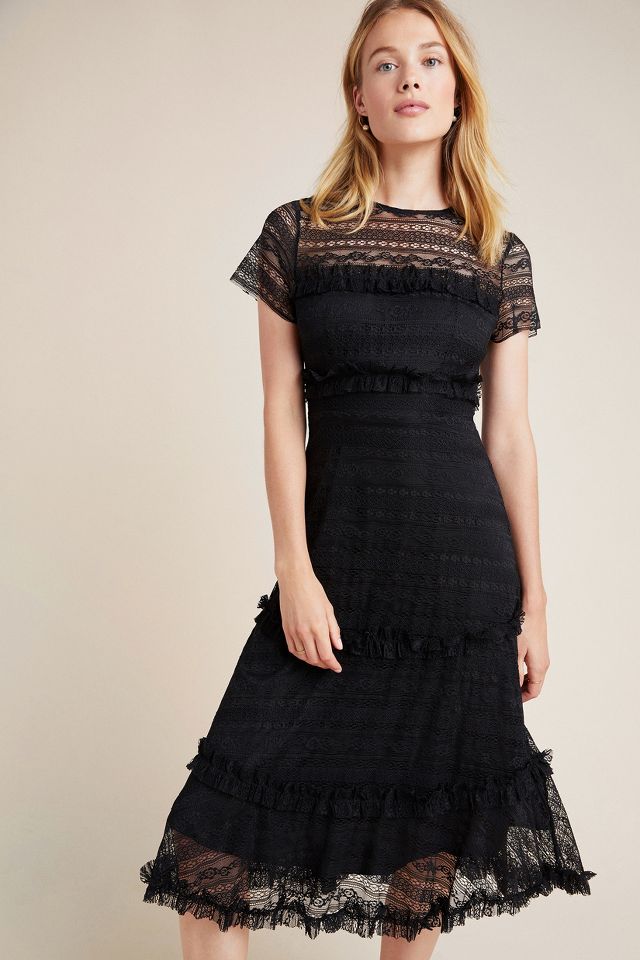 Vone lace hot sale midi dress